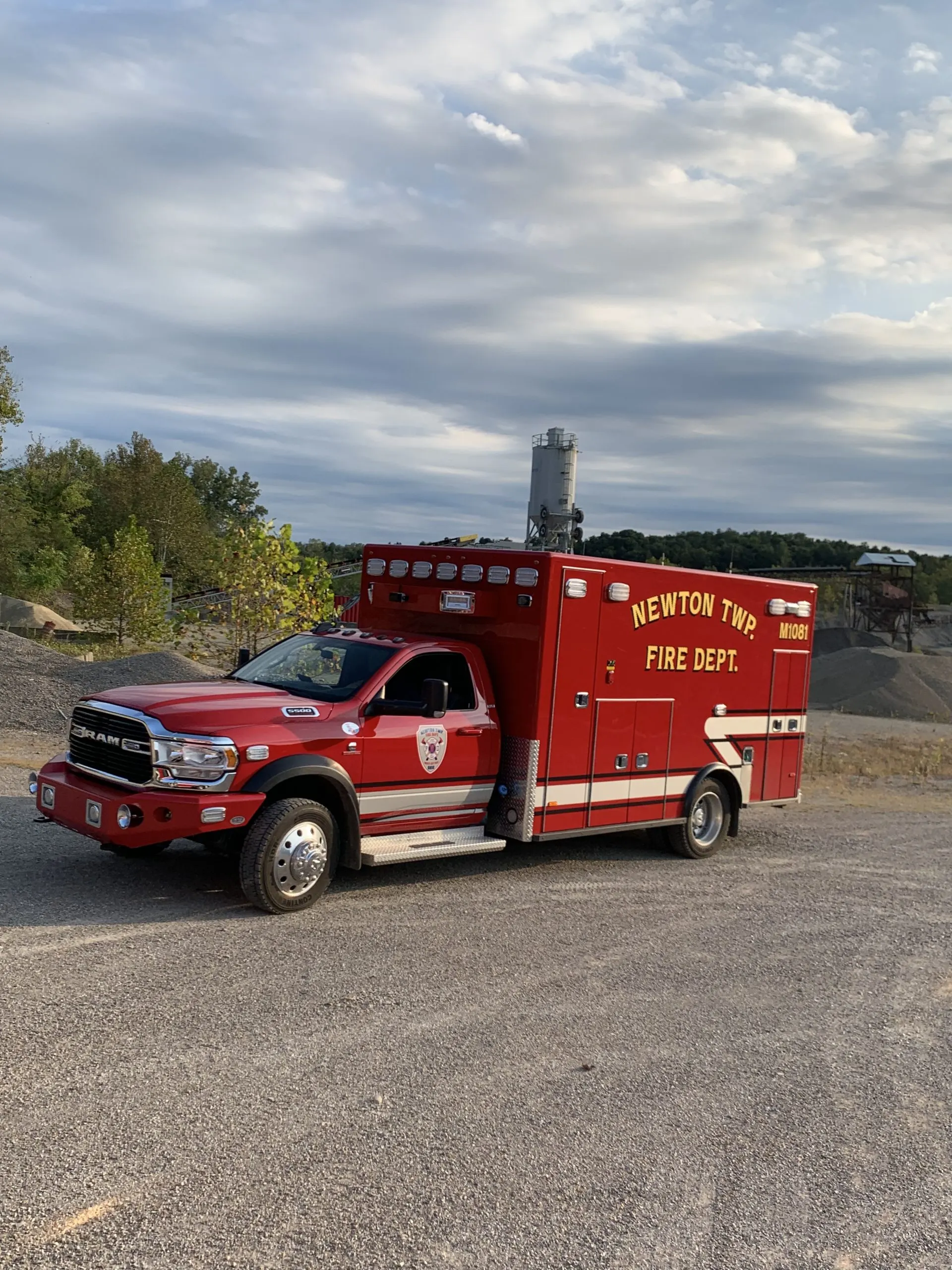 Medic 1081, the department's primary ALS ambulance.