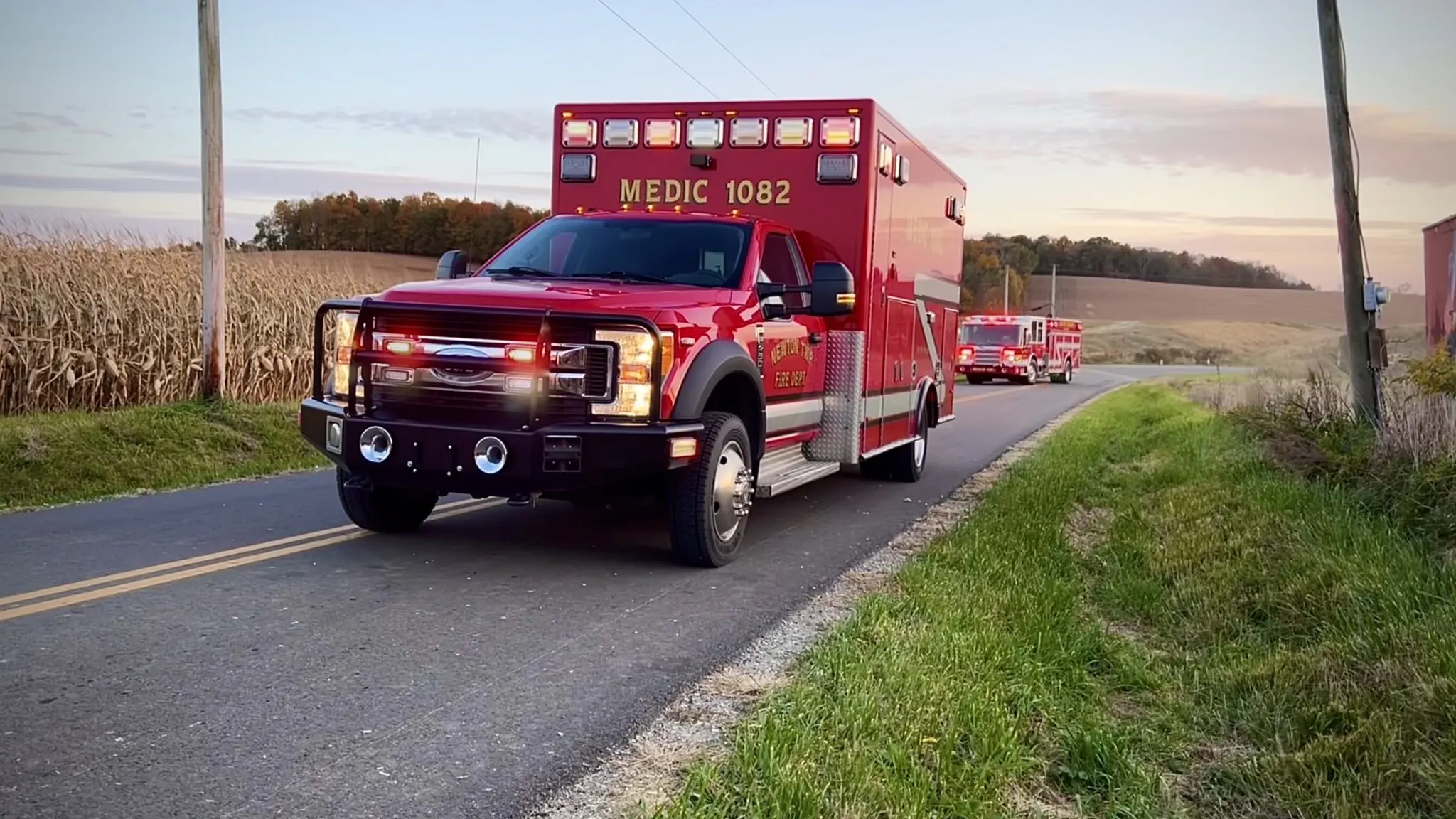 Medic 1082, the department's second ALS ambulance.